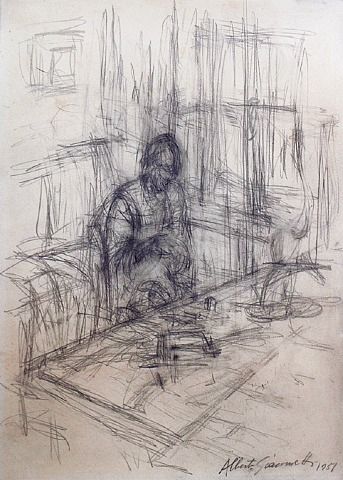 Alberto Giacometti, La mère de l'artiste, stampa