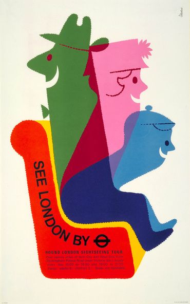 See London by London Transport Round London Sightseeing Tour Harry Stevens 1970