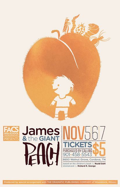 James & and the Giant Peach poster by killingclipart