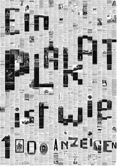 Ein Plakat ist wie 1 000 Anzeigen