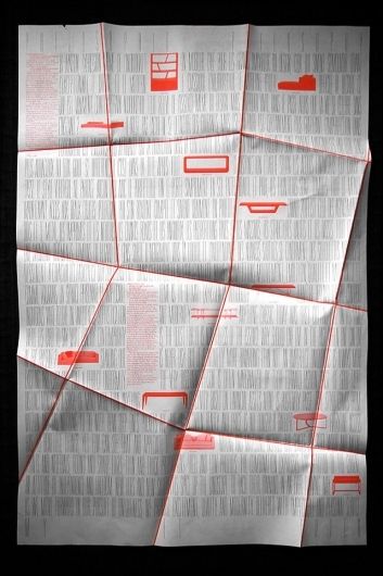 Unconventional folded Domison poster