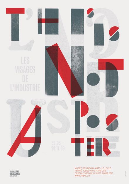 'this is not a poster' is based on a poster that was designed for a previous exhibition l'industrie in summer 2009.