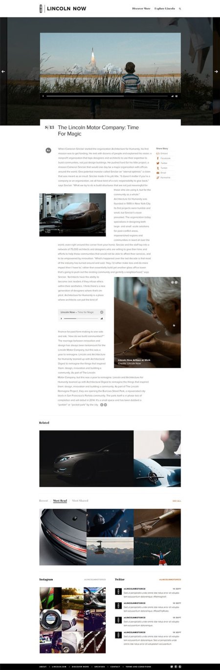 Lincoln Now / Hello Again on Behance