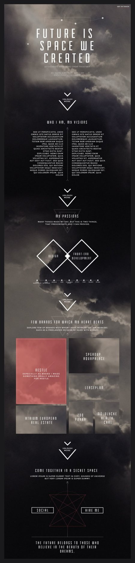 Michal Soukup #webdesign #website #inspiration #layout