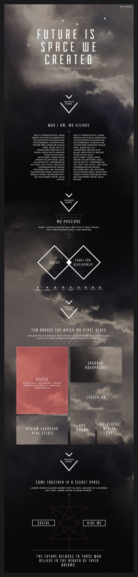 Michal Soukup #webdesign #website #inspiration #layout