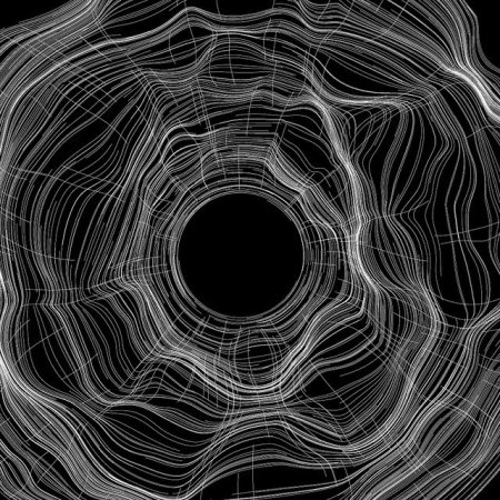#generator.x CircGrid03A 0010 Sketches for laser engraving on aluminum, variations on my Grid Distortion series.