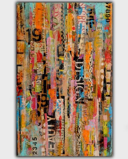Metro Mix, 2012, Eric Ashley, mixed media with acryllic, 16 x 28 in., Florida, USA