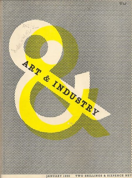 Art & Industry magazine cover designed by Zero (Hans Schleger) 1950
