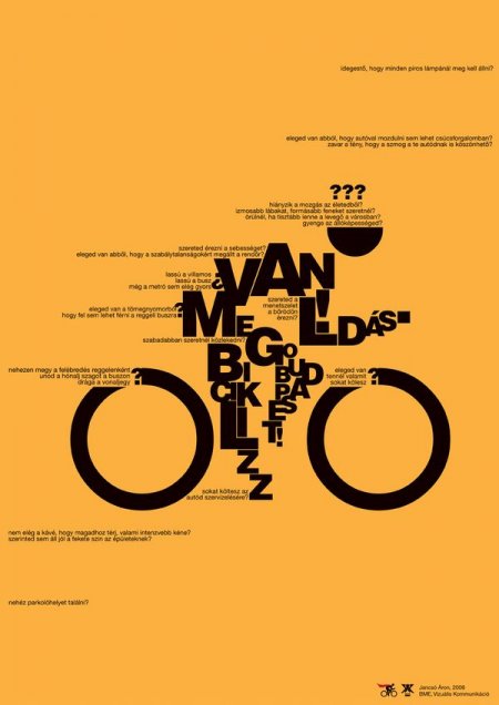 Man on Bike #typography #poster