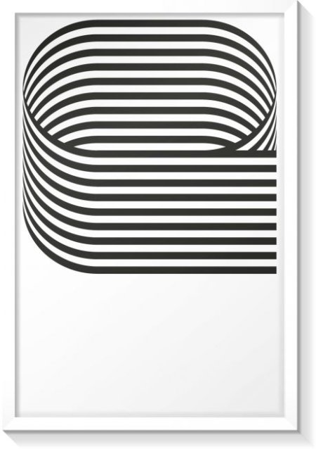 Letter E poster, designed by HeyStudio