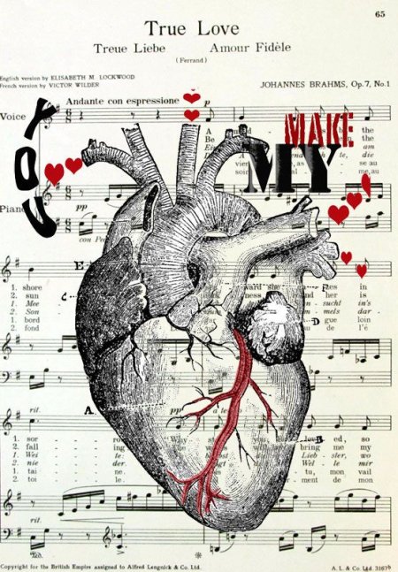 Human Anatomy Heart Illustration You Make My by OnceTattered