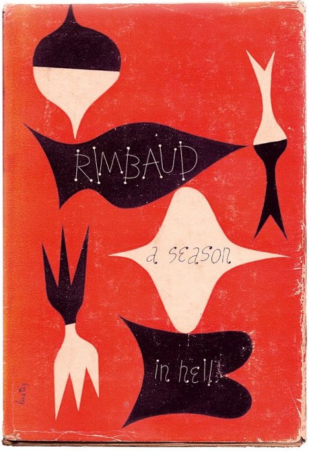 A Season In Hell (book cover), par Alvin Lustig, 1945.