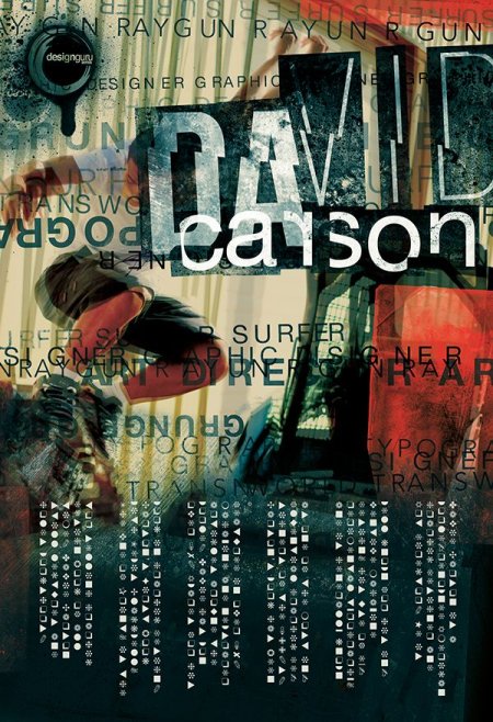 David Carson Poster on Behance