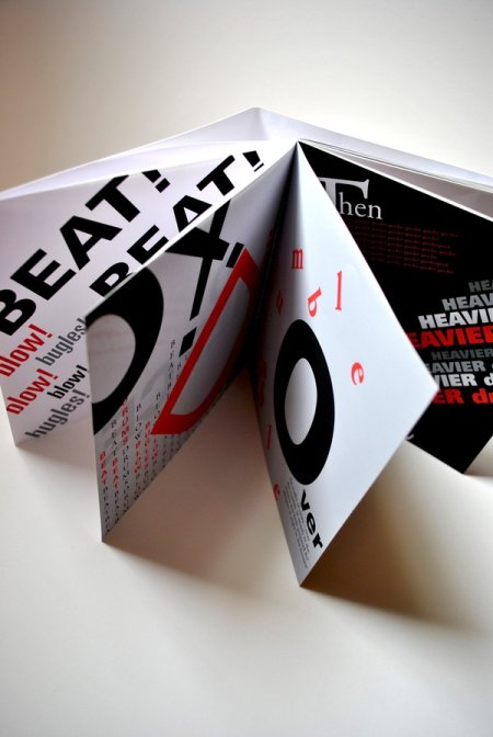 Expressive Typography Book by Kristine Garcia, via Behance