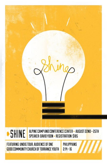 Shine Poster | Aaron Kim via Flickr | #design #poster