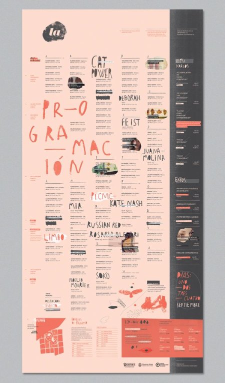 편집-포스터-행사 LA | Festival de vocalistas femeninas by Dolores Oliver, via Behance