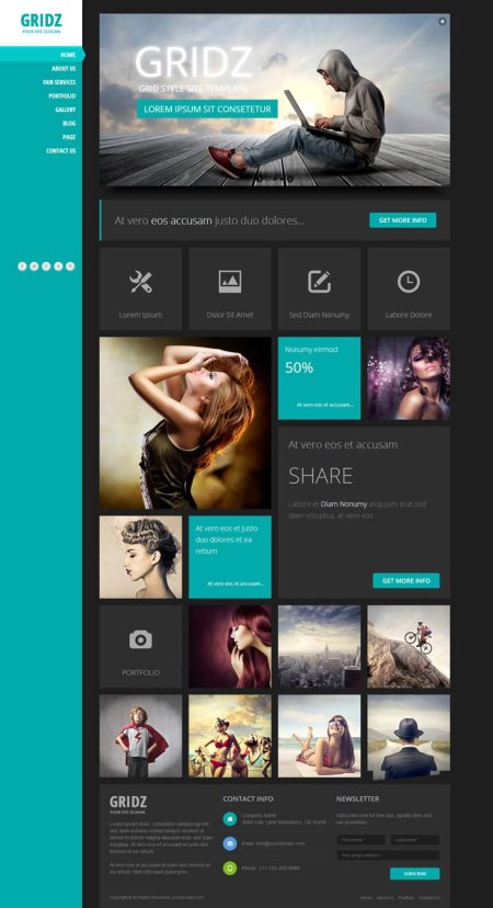 UI Inspiration: A clean grid design allows for flexibility and modularity in the UI.